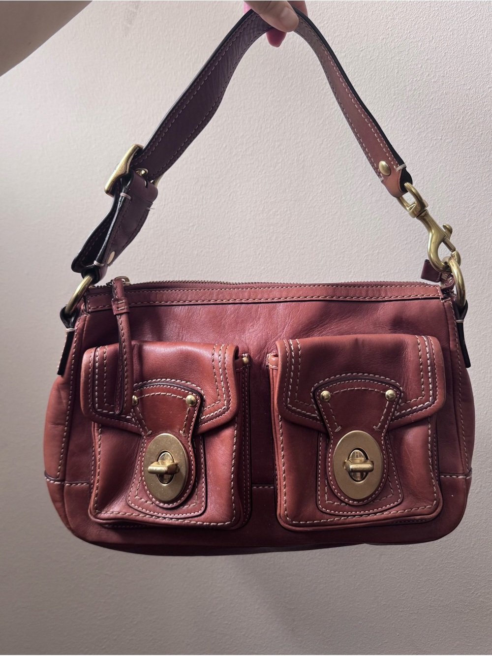 65th Anniversary Edition Legacy Double Turnlock Shoulder Bag coach f12868